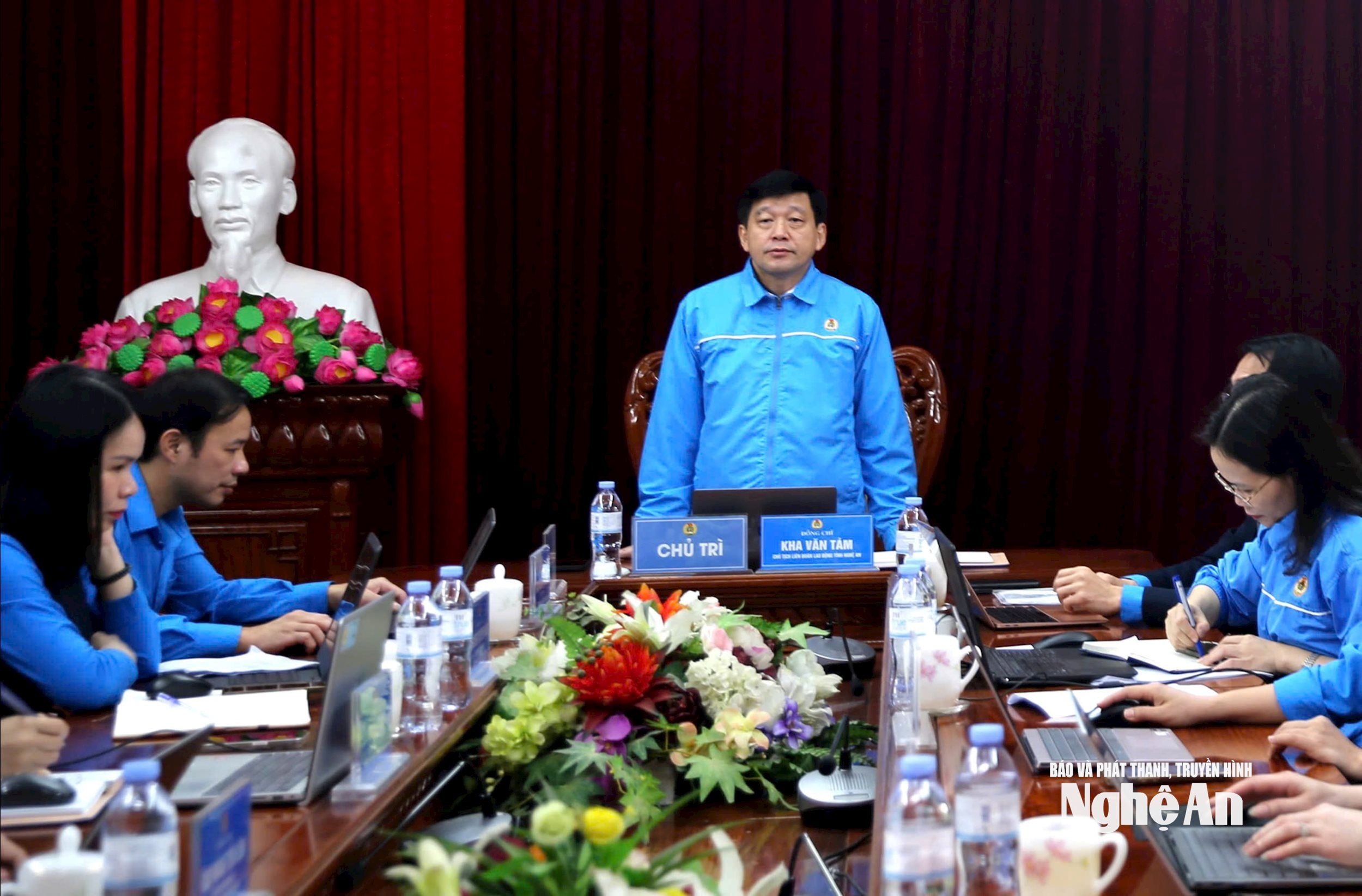 Công đoàn Nghệ An họp Ban Thường vụ lần 1 nhiệm kỳ 2025-2030 Ảnh Duy Chương00001