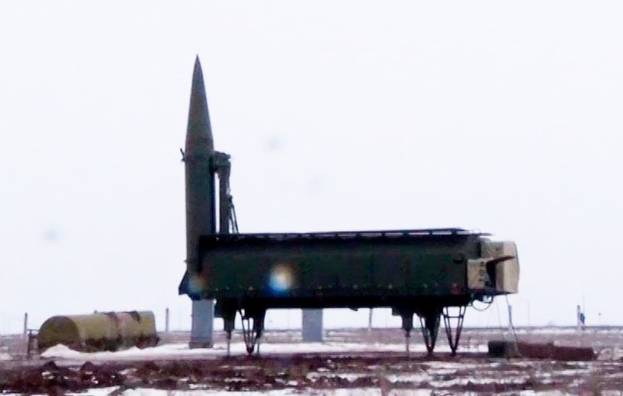 Tên lửa đạn đạo chiến thuật Iskander-1000 được cho là đang được phóng thử