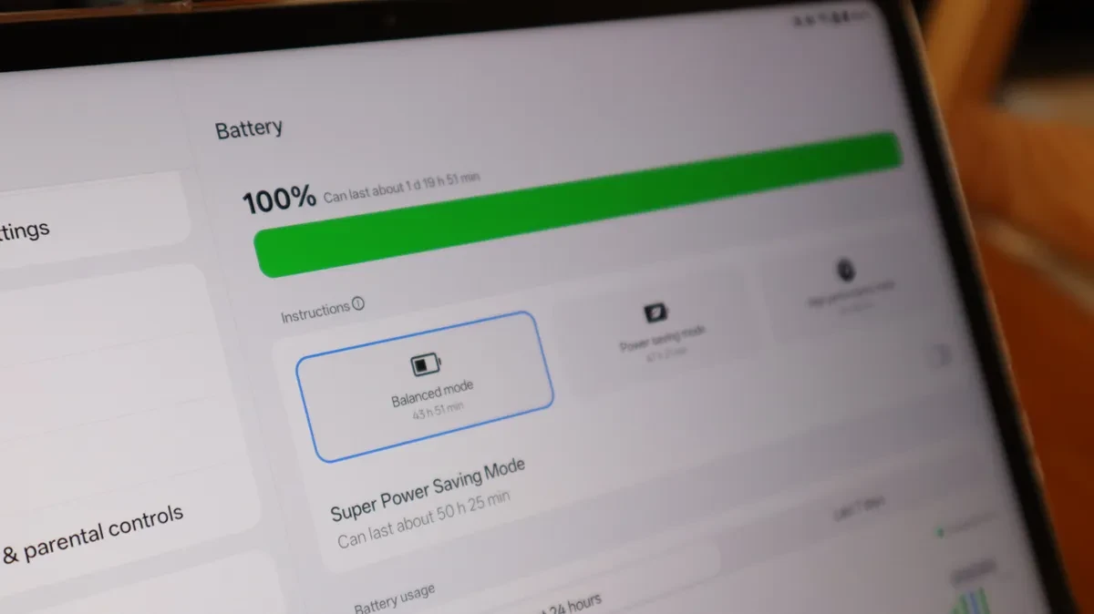 OnePlus Pad Go 2 với thời lượng pin ấn tượng