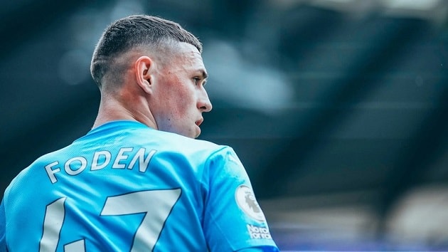 Phil Foden trong màu áo Man City, anh đang lấy lại phong độ đỉnh cao.