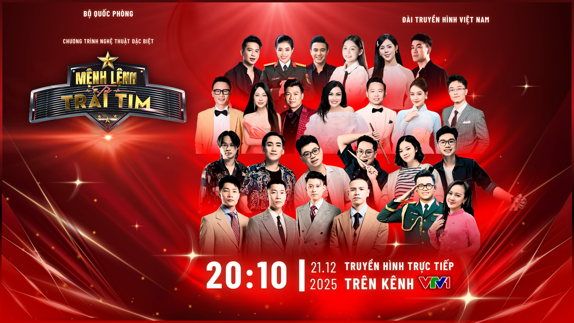 Poster chính thức của chương trình nghệ thuật Mệnh lệnh trái tim.
