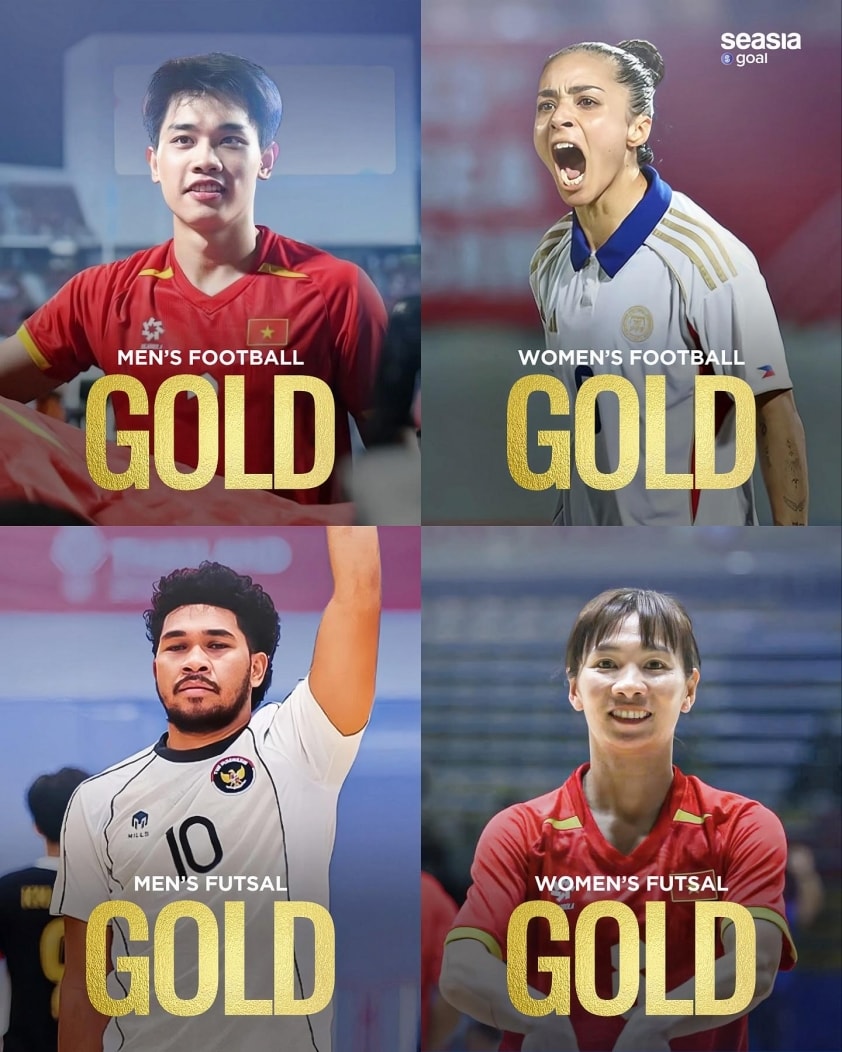 Đội tuyển Việt Nam ăn mừng thành công tại SEA Games 33