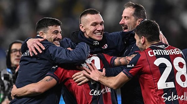 Bologna đánh bại Inter Milan trên chấm luân lưu may rủi.