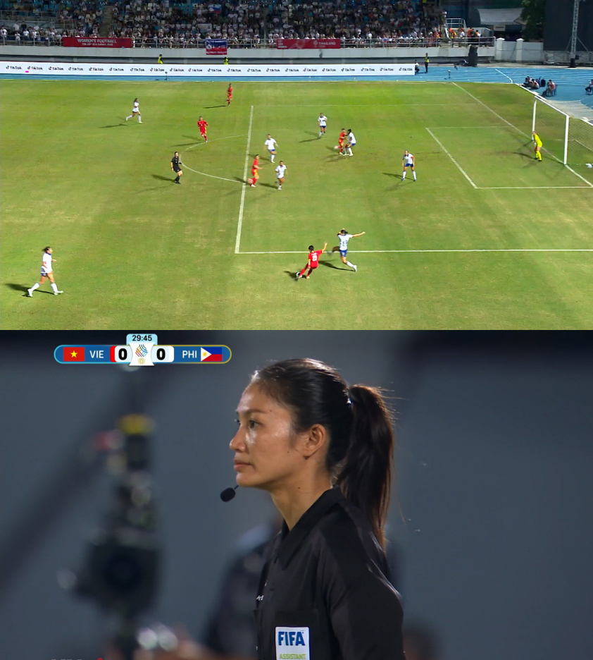 Trọng tài biên mắc sai lầm khó hiểu trong trận chung kết của ĐT nữ Việt Nam