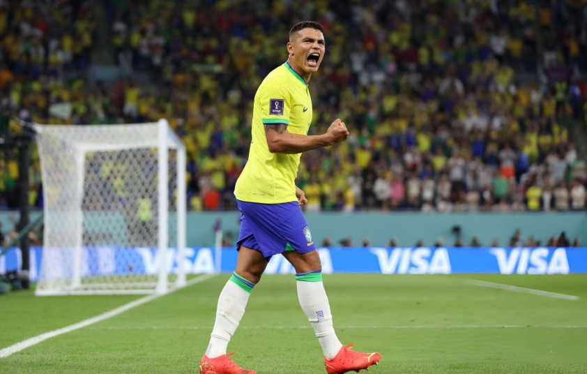 Thiago Silva trong màu áo đội tuyển Brazil với mục tiêu tham dự World Cup 2026
