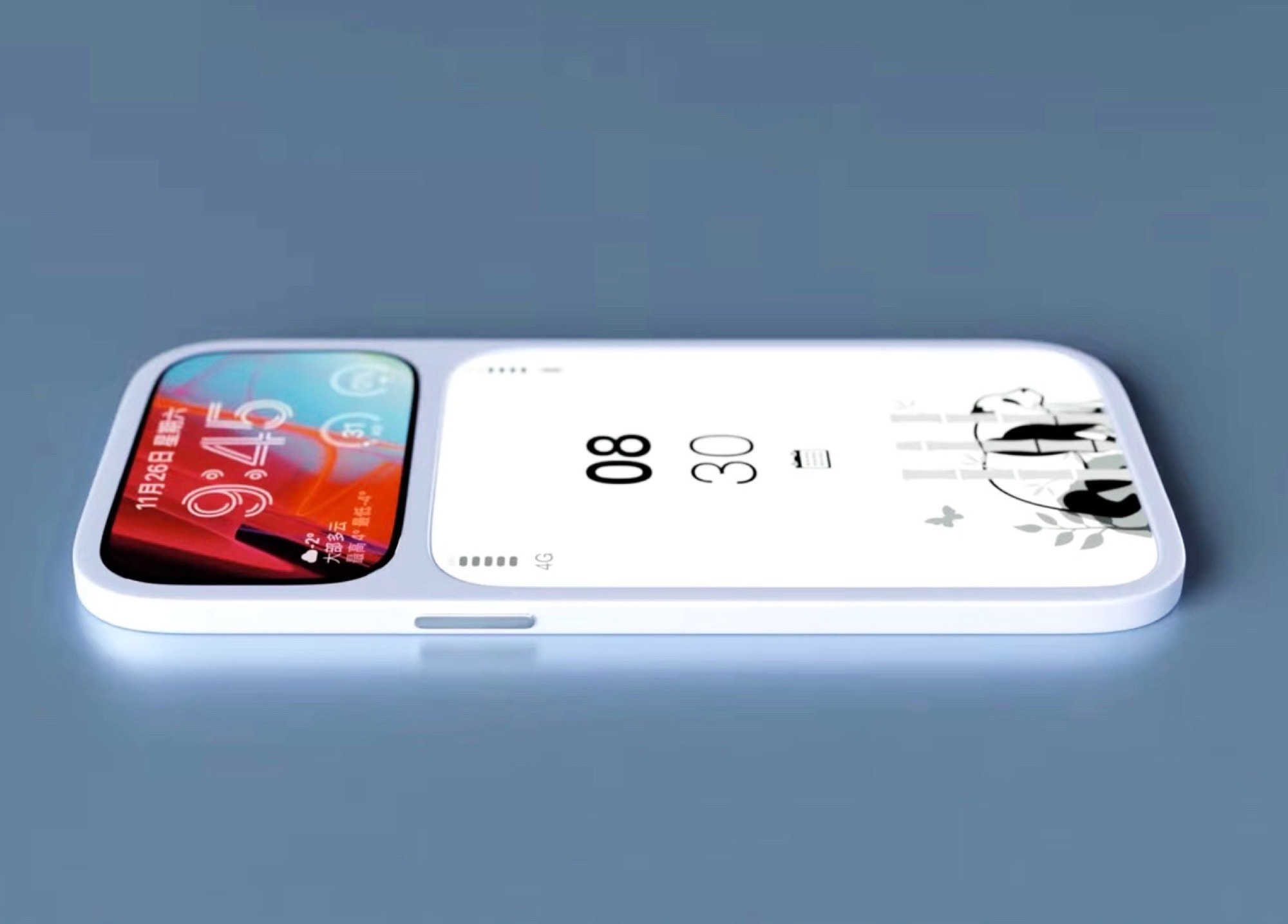 Pixel Duo kết hợp một tấm nền IPS với màn hình e-ink (Nguồn ảnh: Mechanical Pixel)