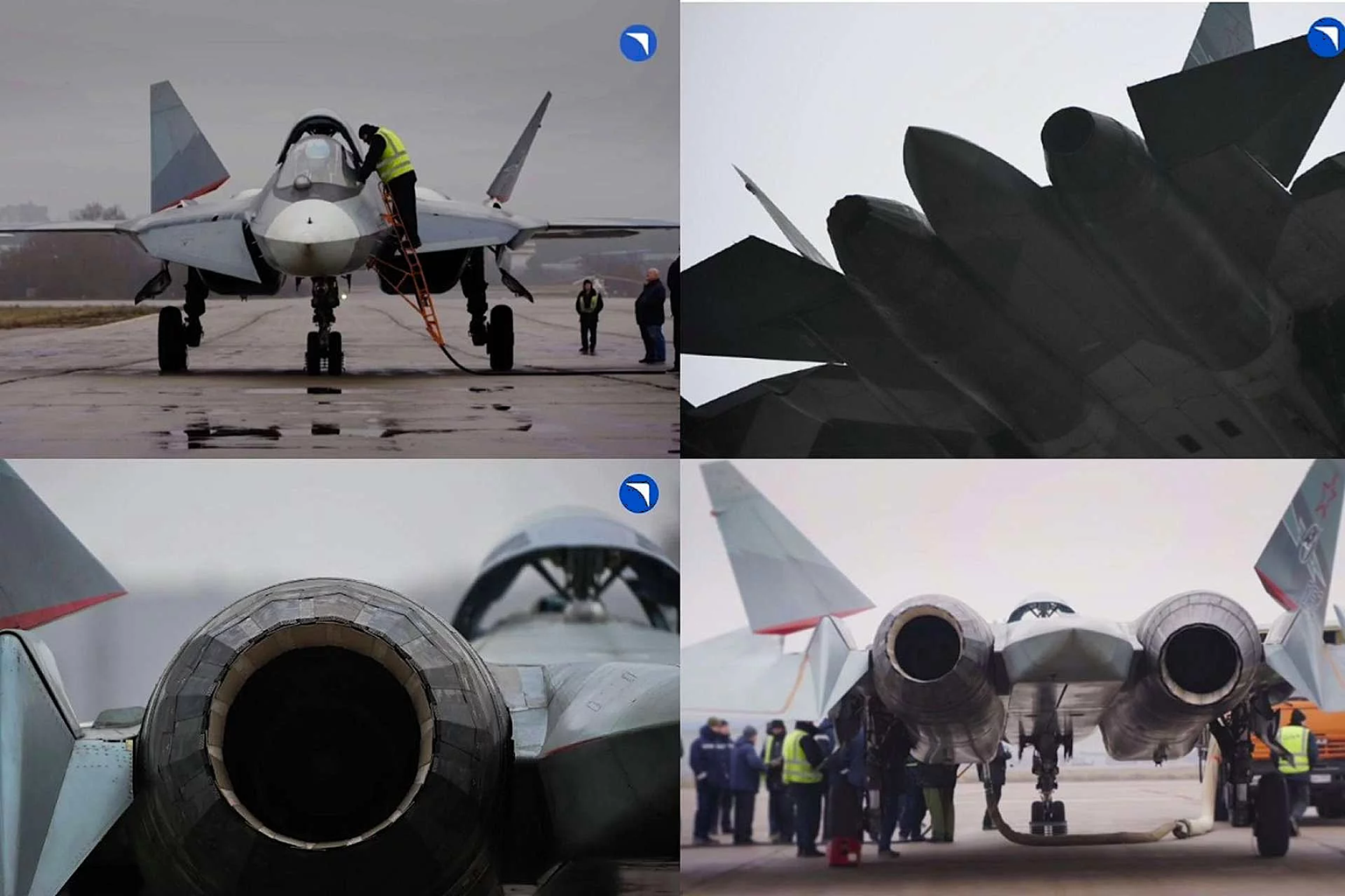 Tiêm kích Su-57 trong lần bay thử với động cơ mới Product 177