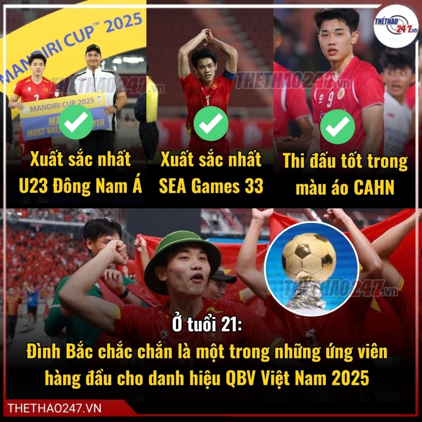 Nguyễn Đình Bắc trong một pha đi bóng tại SEA Games 33