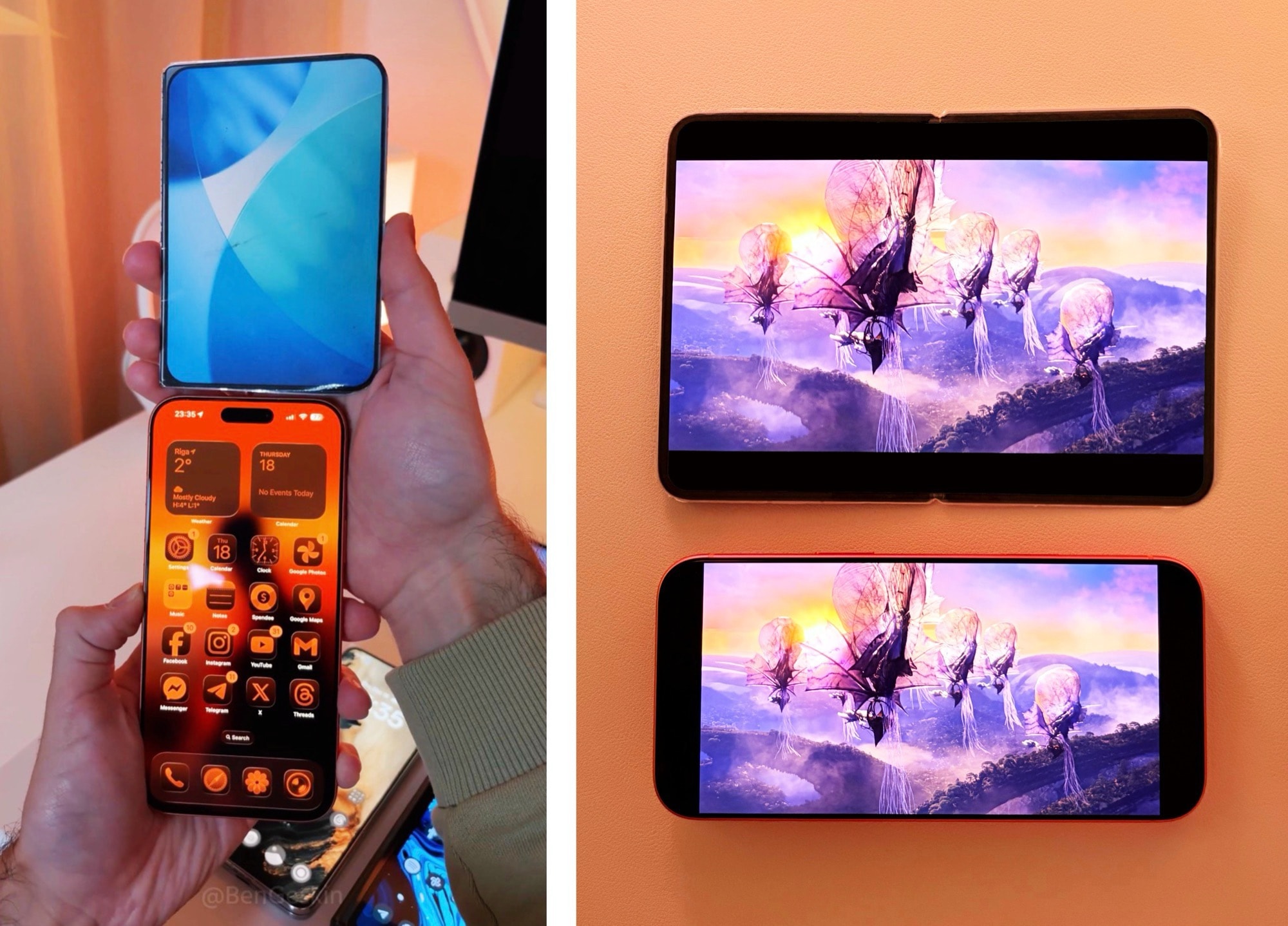 Mô hình Apple iPhone Fold có thể rất ngắn nhưng cũng rất rộng về kích thước