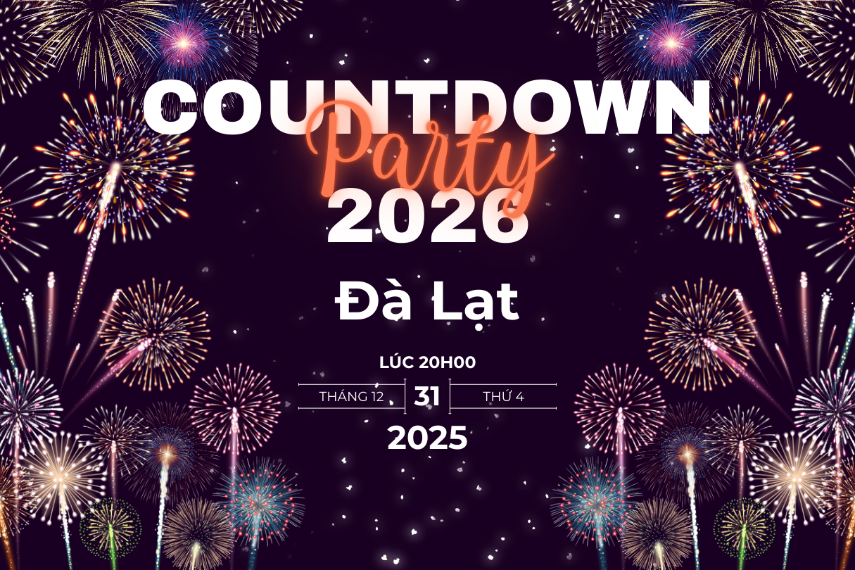 Countdown 2026 tại Đà Lạt: Không gian lễ hội sôi động chào năm mới 