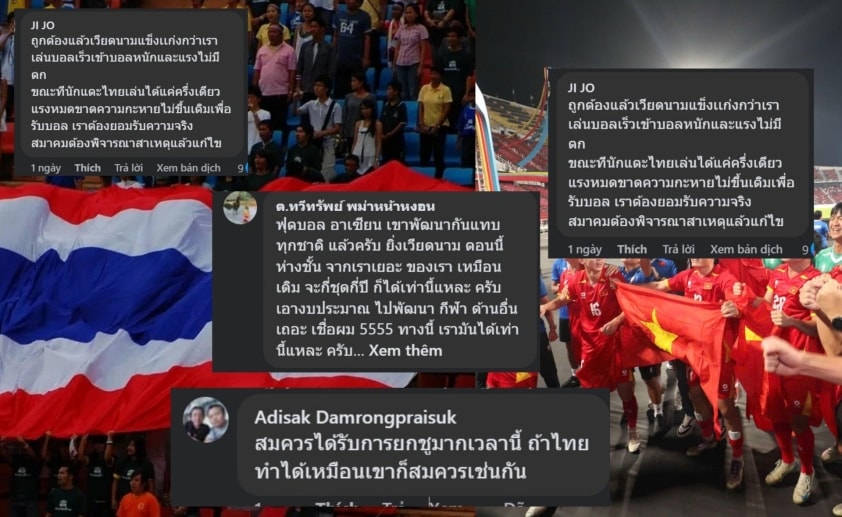CĐV Thái Lan đồng loạt lên tiếng về vị thế 'nhà vua ĐNÁ' của Việt Nam