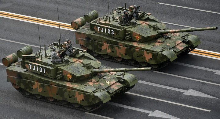 Xe tăng chiến đấu chủ lực Type 99A của Trung Quốc trên thao trường