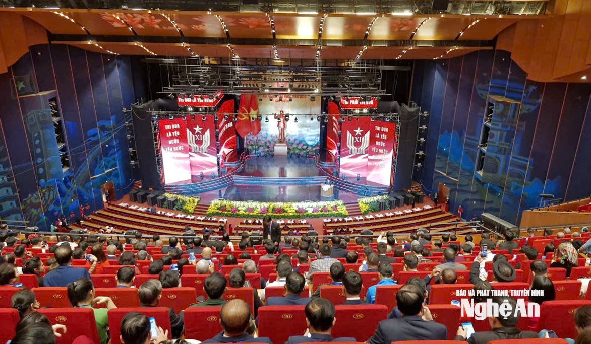 Toàn cảnh phiên trù bị Đại hội Thi đua yêu nước toàn quốc lần thứ XI. Ảnh: N.L