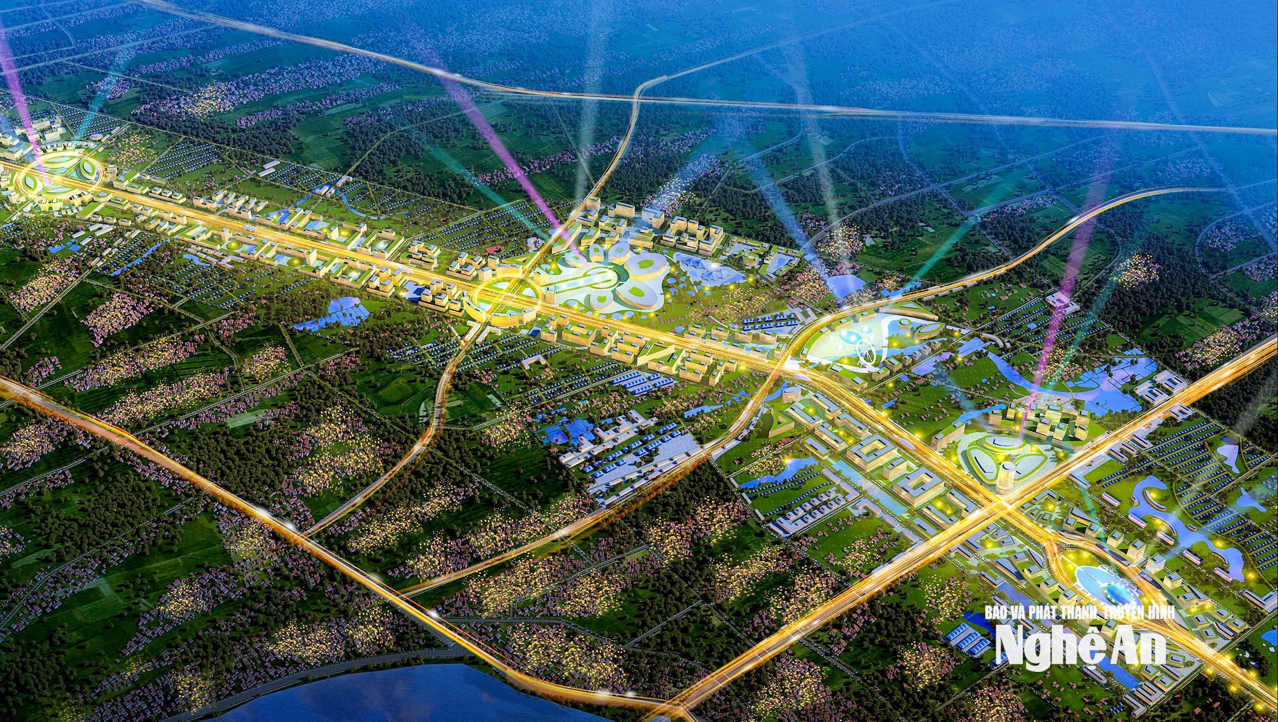 Phối cảnh đại lộ Vinh - Cửa Lò. Ảnh Trân Châu