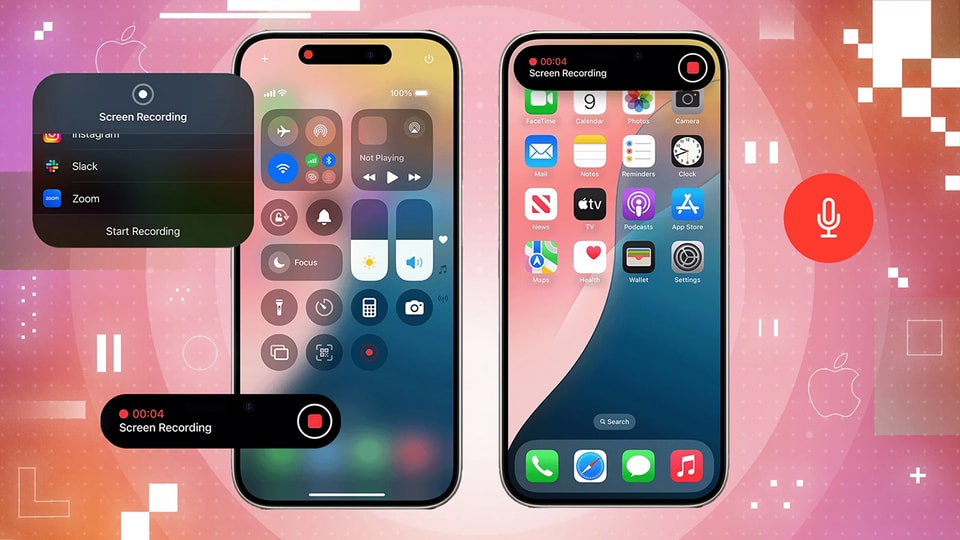 Cách quay màn hình iPhone có tiếng