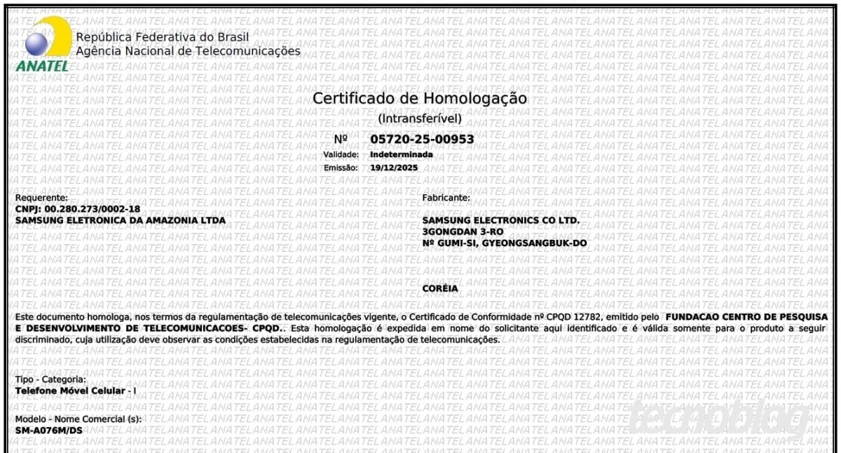 Phối cảnh dự kiến của Samsung Galaxy A07 5G