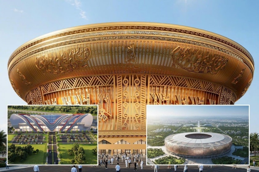 Thai fans argue over Vietnam's 135,000-seat mega-stadium.
