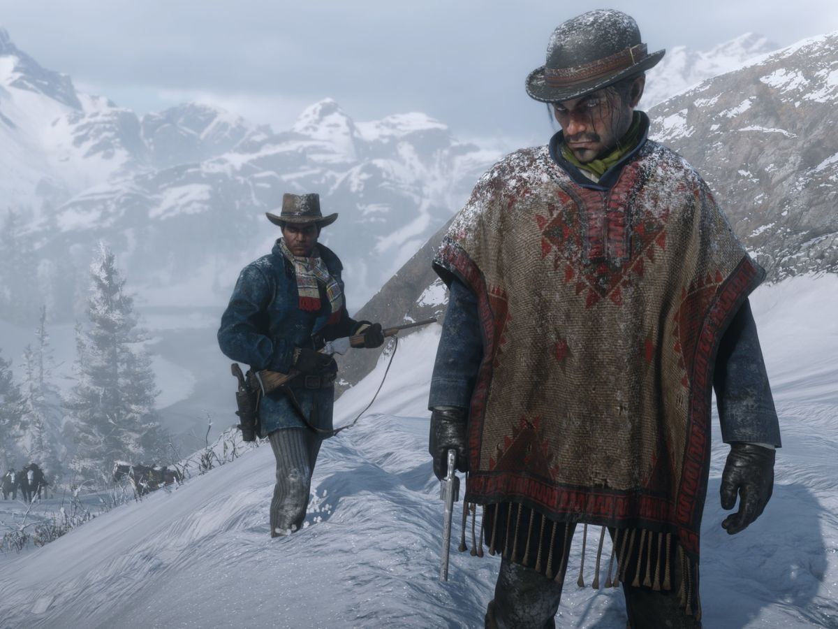 Hình ảnh nhân vật Charles và Lenny trong trò chơi Red Dead Redemption 2