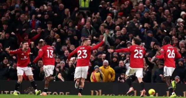 Hệ thống phòng ngự 4 người của Man United trước Newcastle.