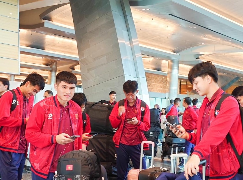 U23 Việt Nam tập luyện tại Qatar chuẩn bị cho trận giao hữu với Syria