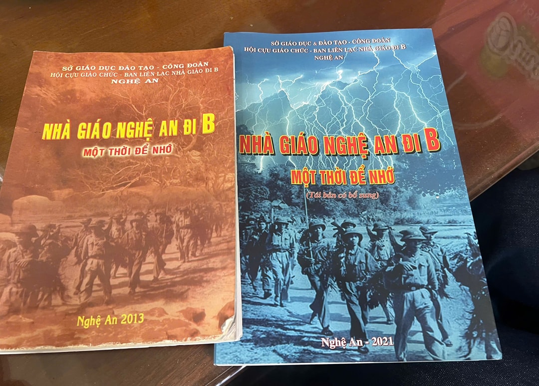 Cuốn sách 'Nhà giáo đi B Nghệ An' xuất bản và tái bản.