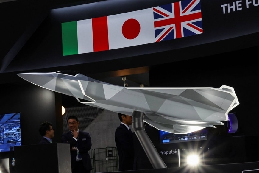 Mô hình máy bay thuộc dự án GCAP tại triển lãm DSEI JAPAN 2025