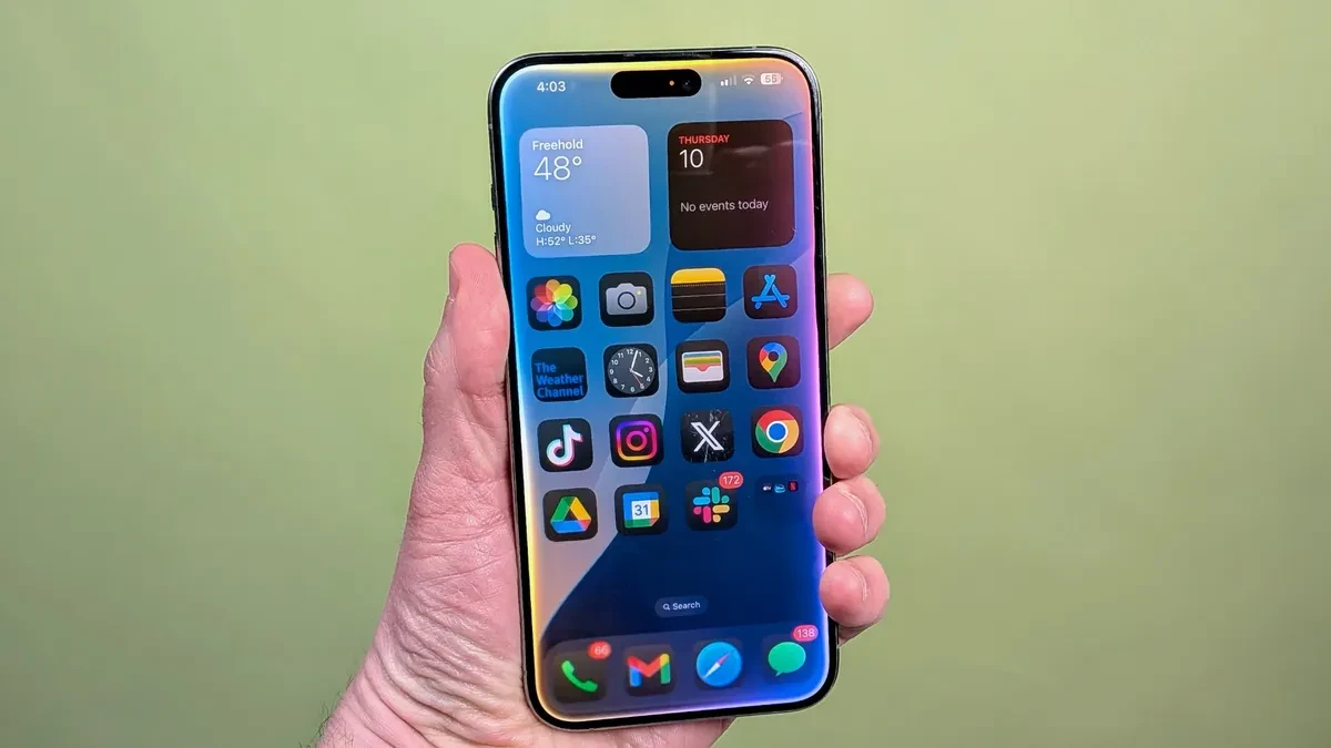Giao diện cài đặt thông báo trên iOS 26