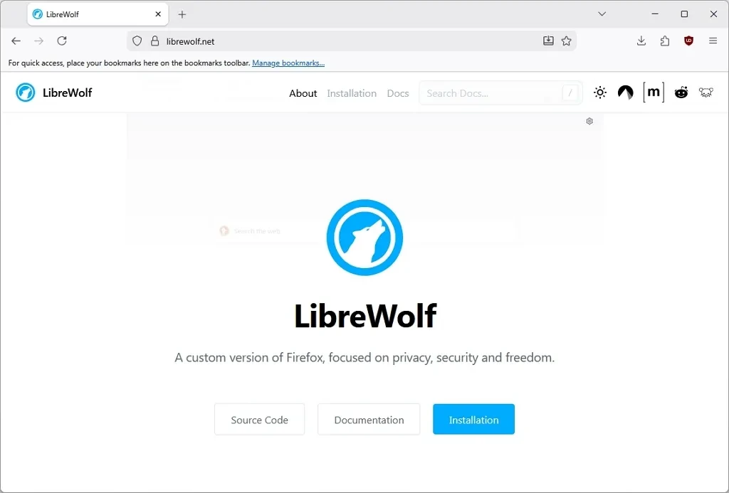 Trình duyệt LibreWolf tập trung tối đa vào bảo mật và quyền riêng tư