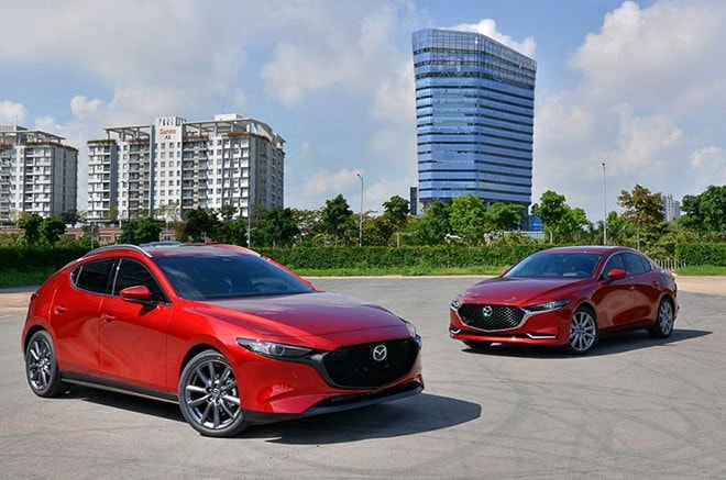Thiết kế đầu xe Mazda3 với lưới tản nhiệt đặc trưng