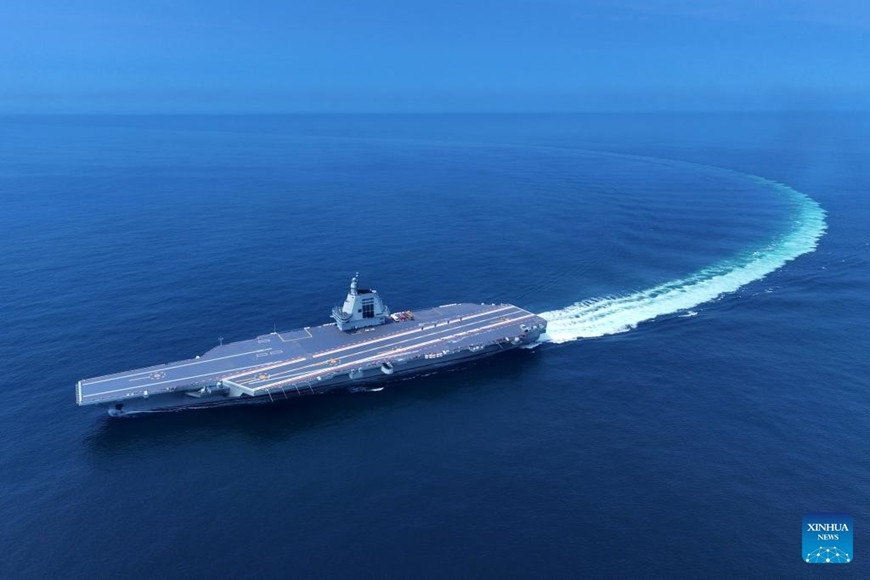 Tàu sân bay Phúc Kiến trong quá trình thử nghiệm