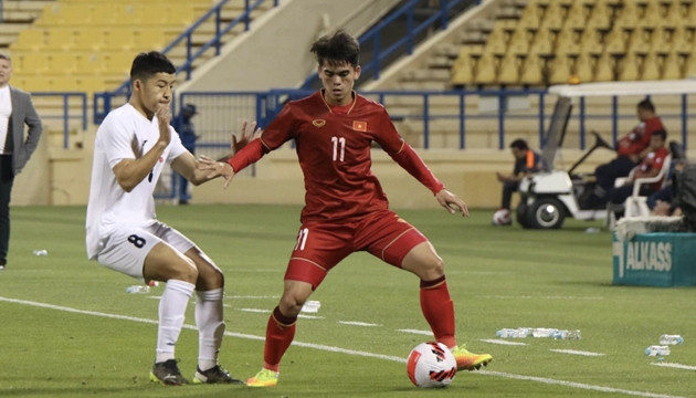 Khuất Văn Khang trong màu áo U23 Việt Nam