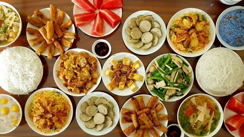 Gợi ý mâm cúng chay đầu năm thanh tịnh