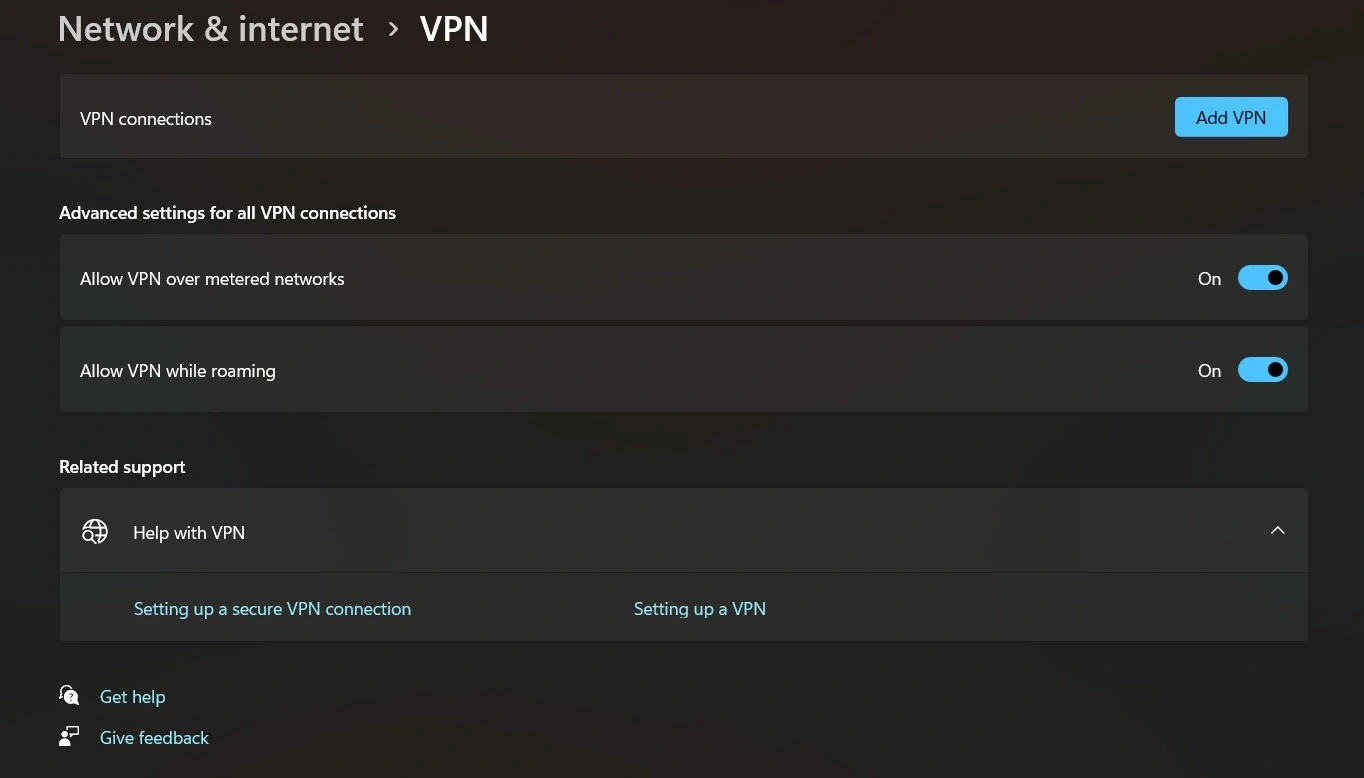 thiet lap ket noi VPN an toan tren Windows4
