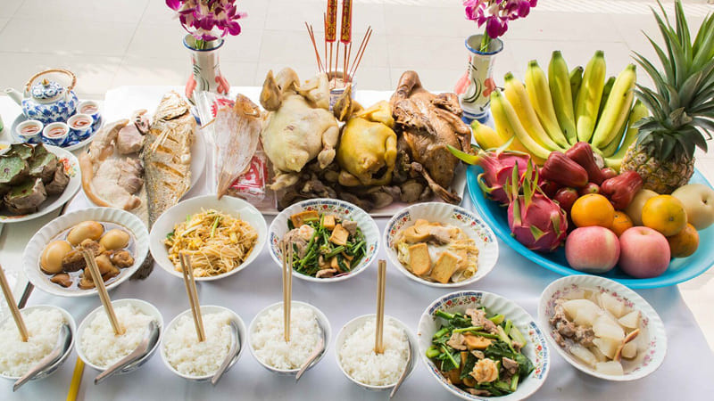 Mâm cỗ mặn không phải là yếu tố bắt buộc
