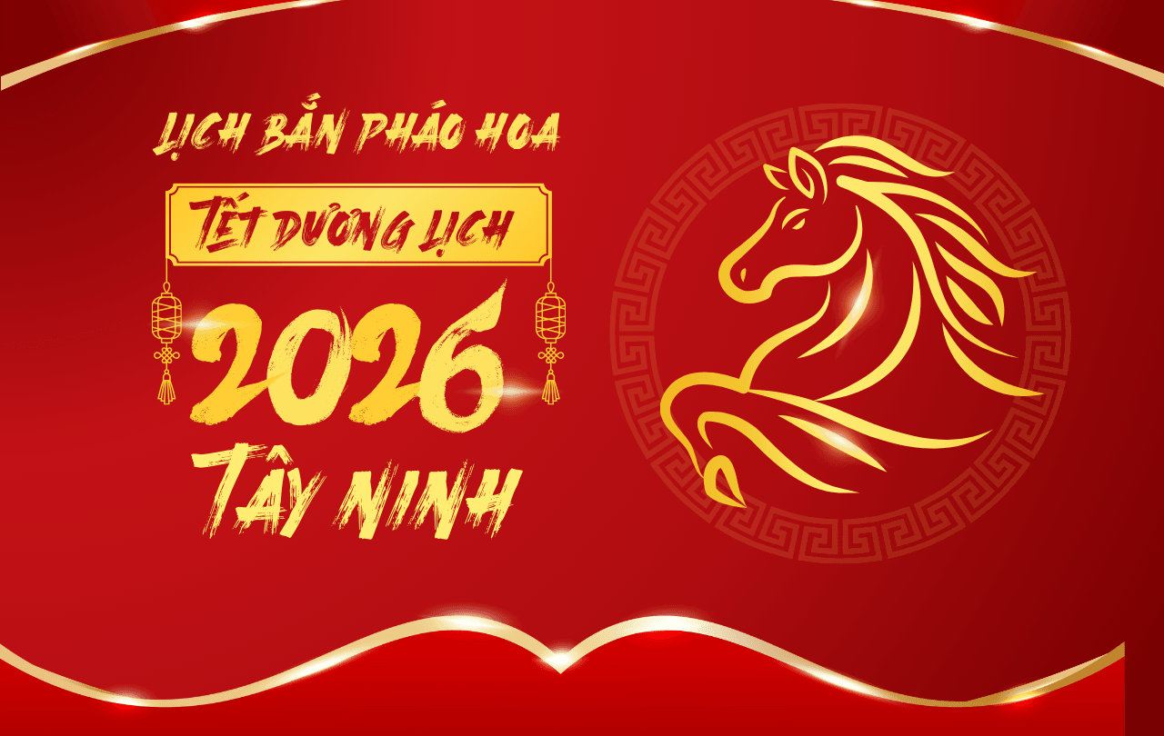 Tây Ninh bắn pháo hoa Tết Dương lịch 2026 tại Eco Retreat