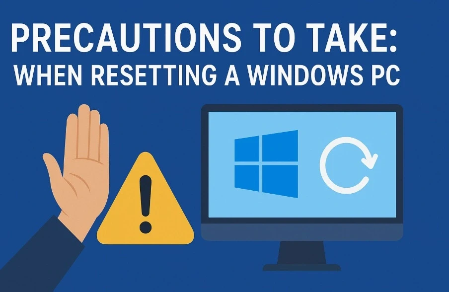 Các biện pháp phòng ngừa khi reset máy tính