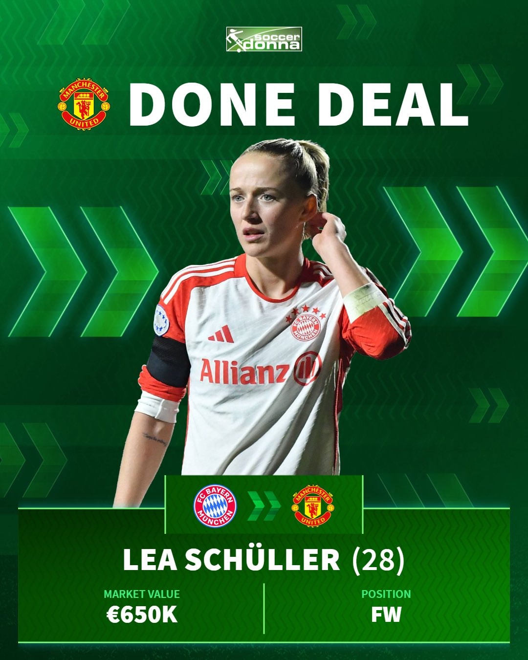 Lea Schuller chia tay Bayern Munich