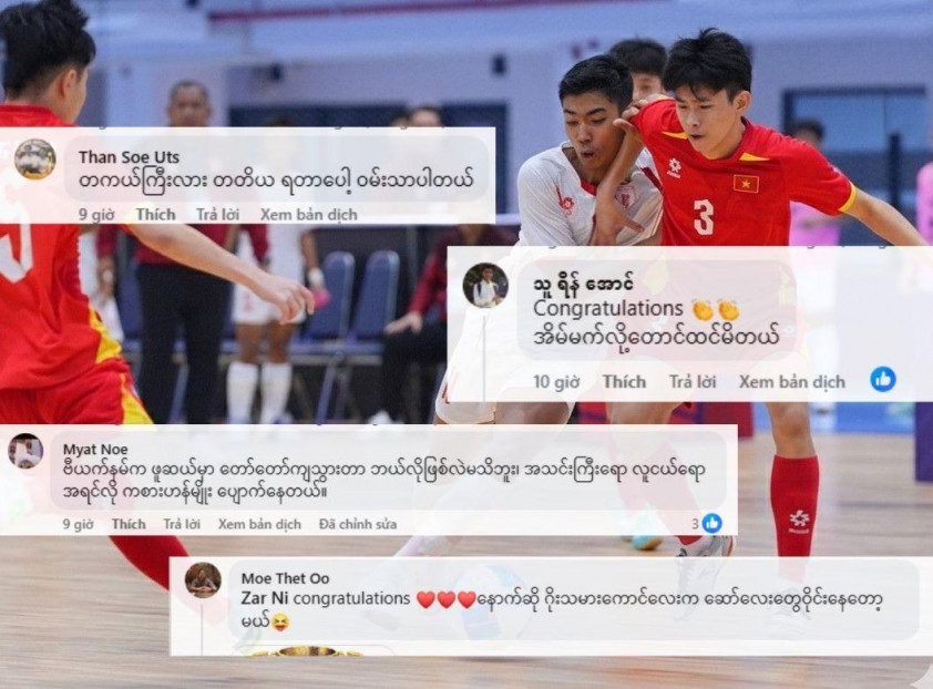 CĐV Myanmar ăn mừng chiến thắng lịch sử