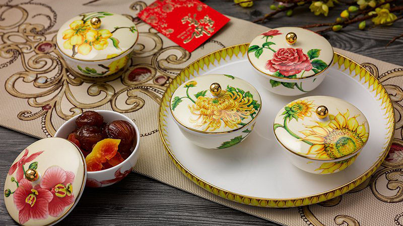 Bộ khay mứt Ngũ Sắc Minh Long