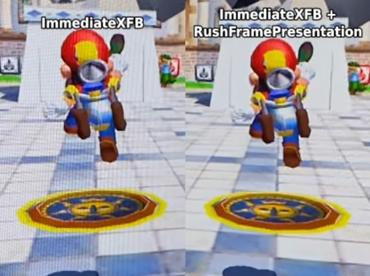 Dolphin's new low latency options can provide less lag than original GameCube hardware. (Image Source: Dolphin Emulator)