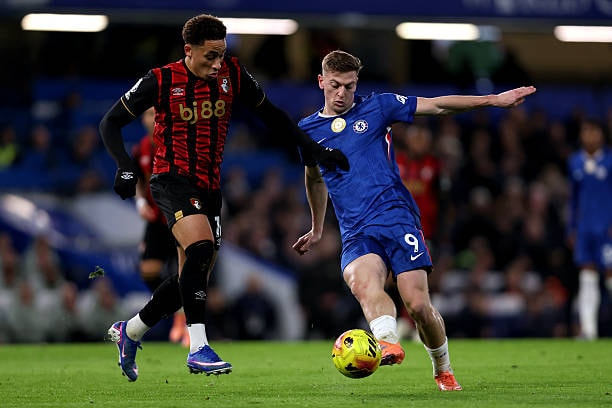 Liam Delap chưa có bàn thắng nào tại Ngoại hạng Anh mùa này