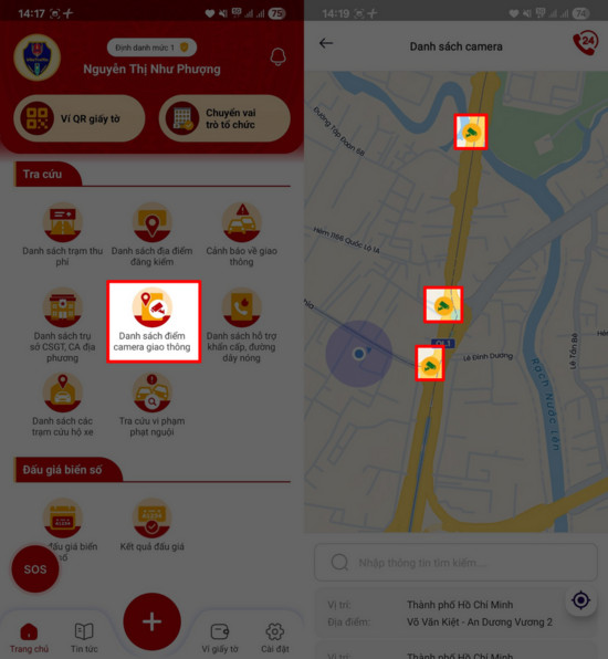 Mục tra cứu camera giao thông