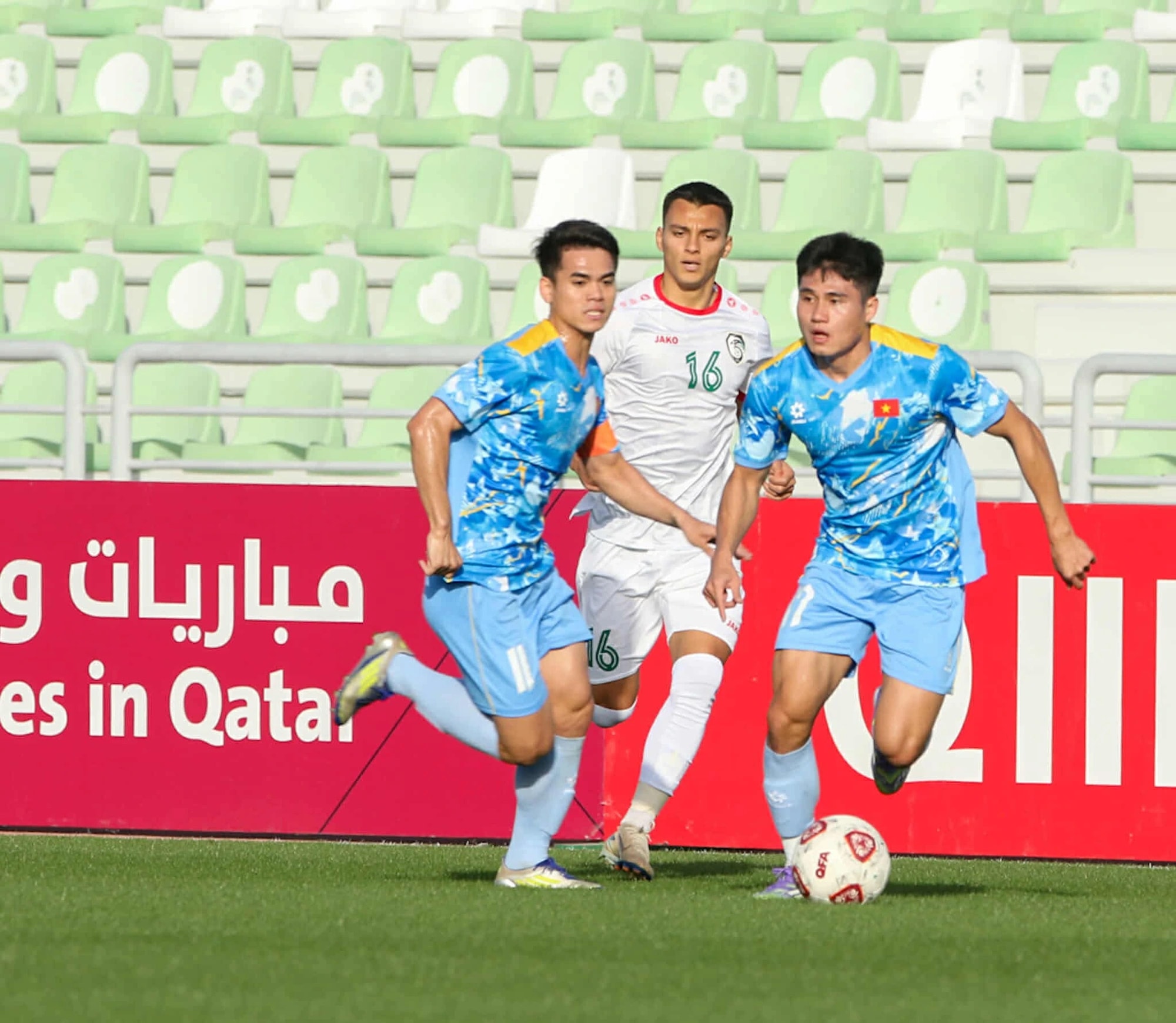 Cầu thủ U23 Việt Nam chịu sức ép từ cầu thủ U23 Syria
