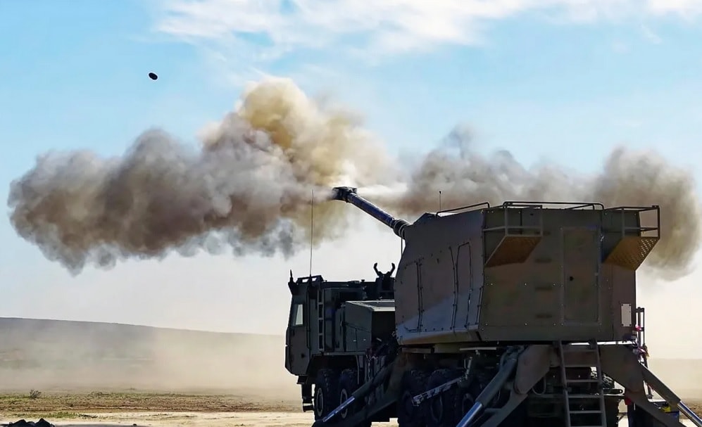 Pháo tự hành bánh lốp Ro’em của Elbit Systems