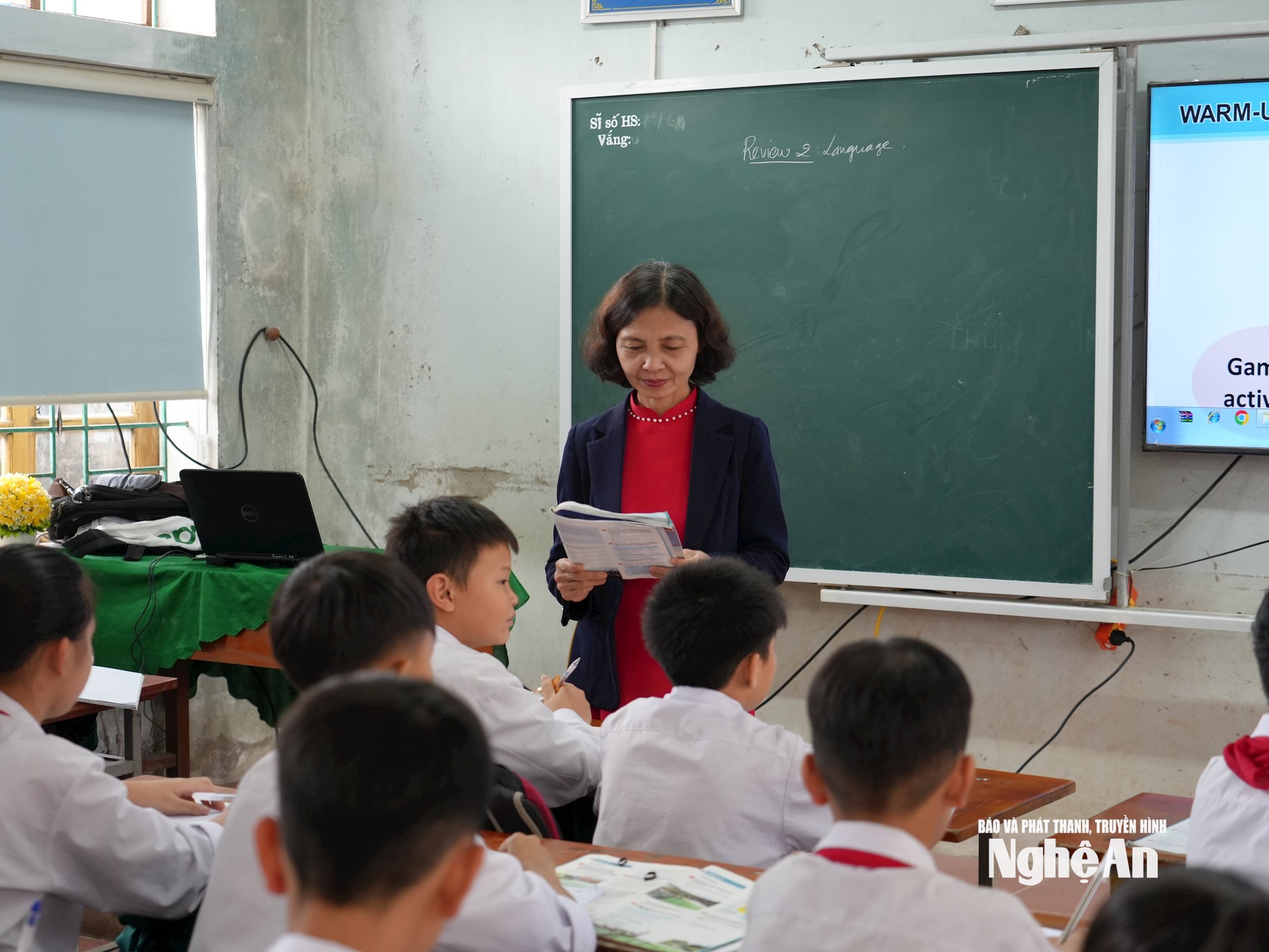 Giờ học của học sinh Trường THCS Thanh Lương, xã Xuân Lâm. Ảnh - Mỹ Hà (2)