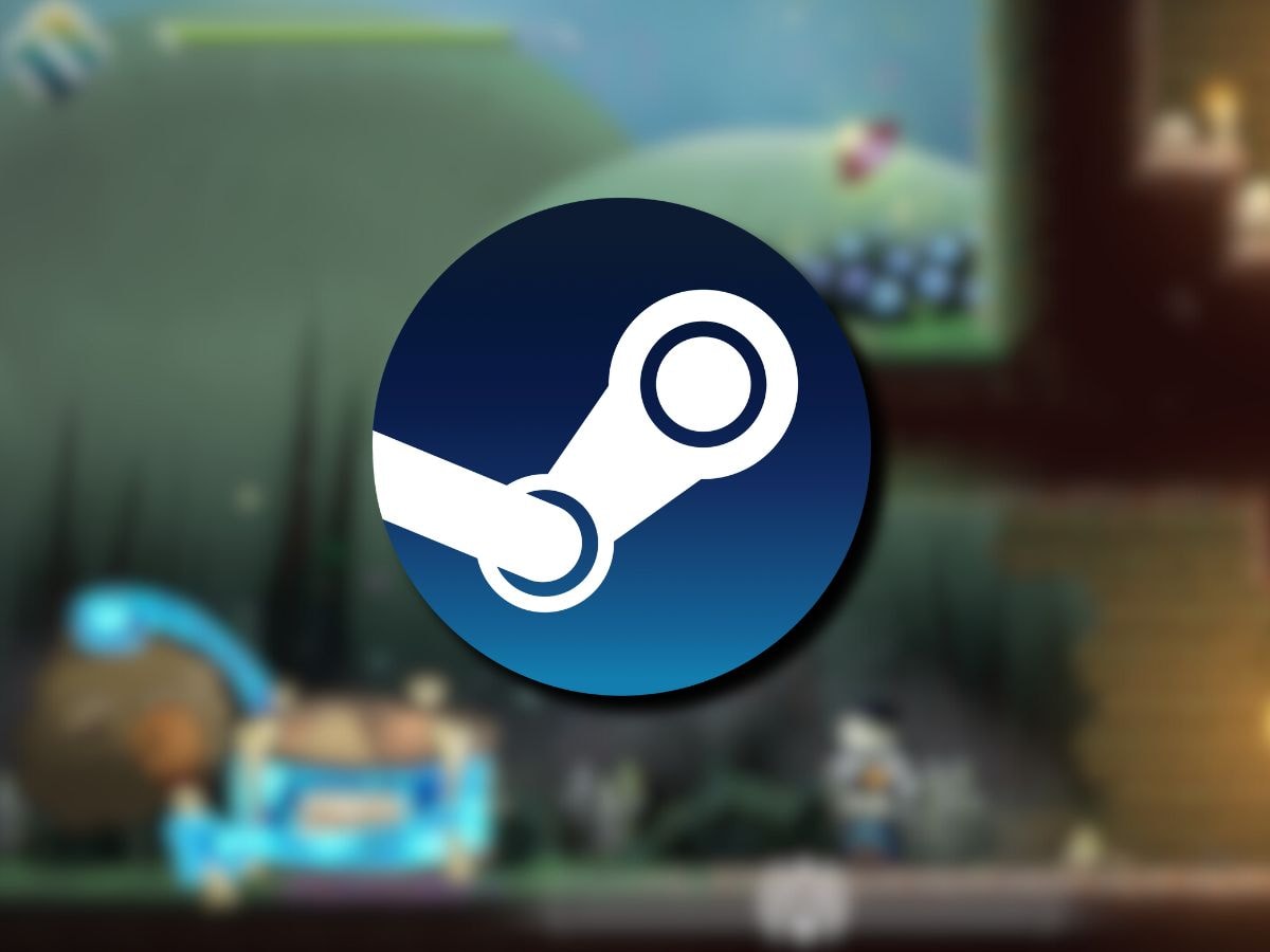 Logo Steam và trò chơi Monstro Maestro trên nền tảng máy tính.