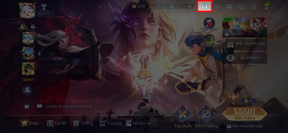 Truy cập quản lý video trong game