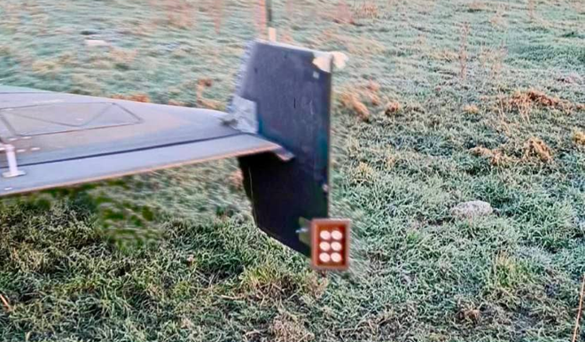 Thiết bị gây lóa trên drone Shahed - Ảnh: Serhiy Flash