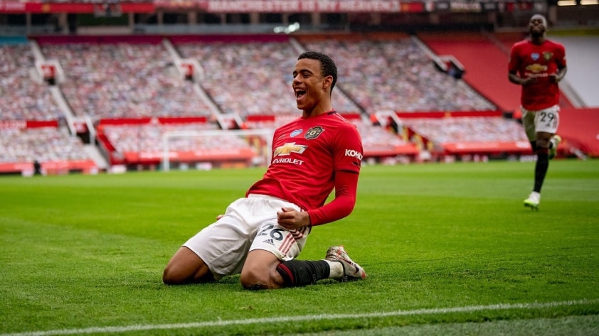 Mason Greenwood thời còn thi đấu cho Manchester United