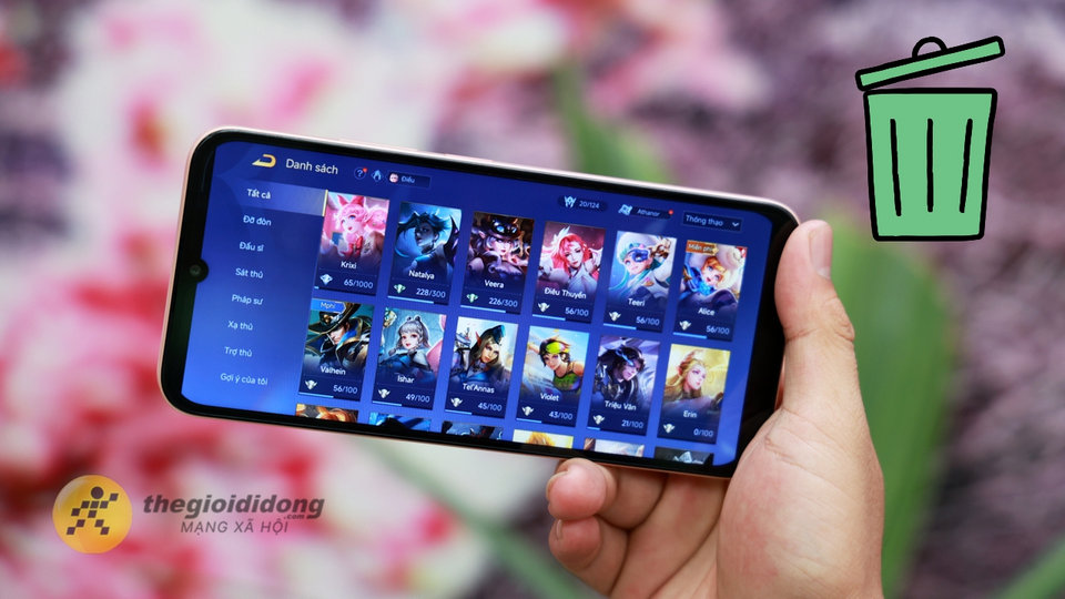 Giao diện chính game Liên Quân Mobile và vấn đề dung lượng bộ nhớ